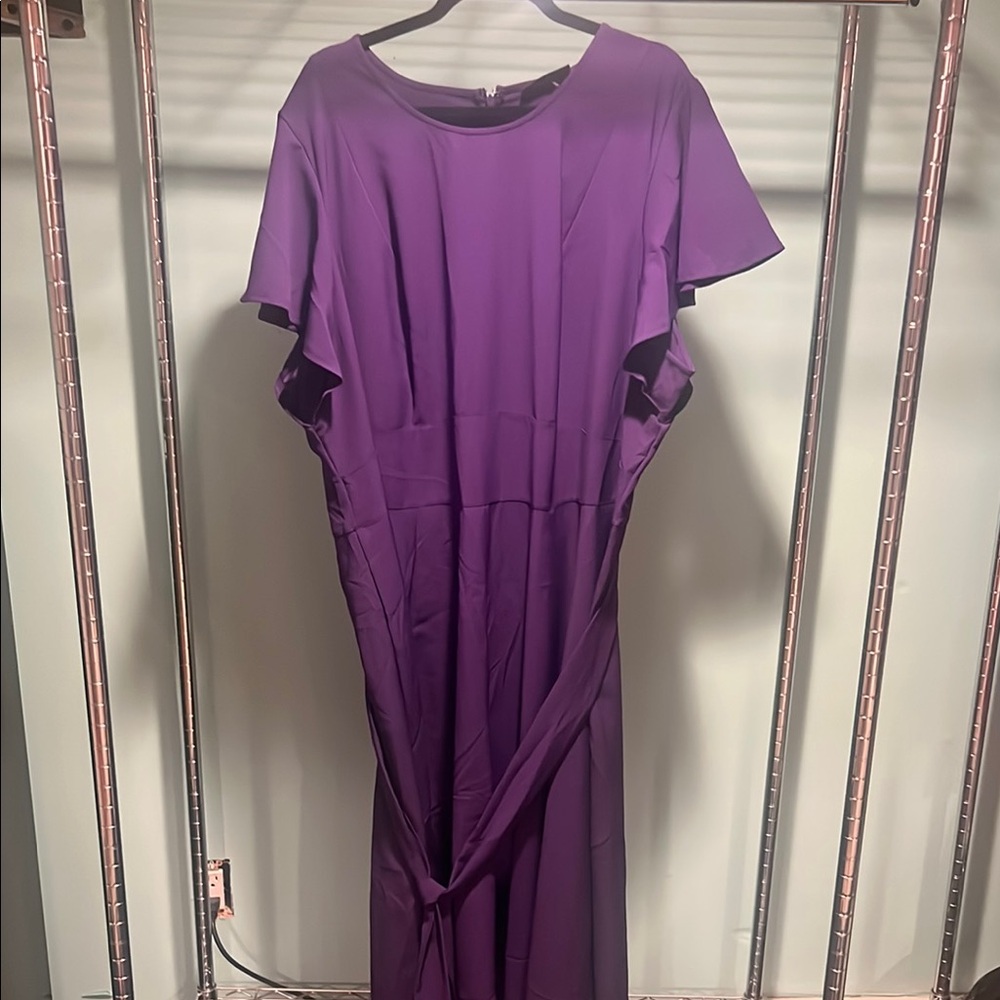 Elegant Purple Women's Dress